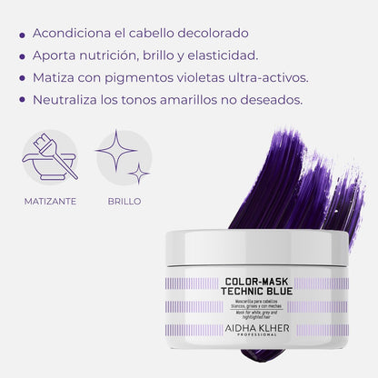 Mascarilla matizadora de pigmento violeta