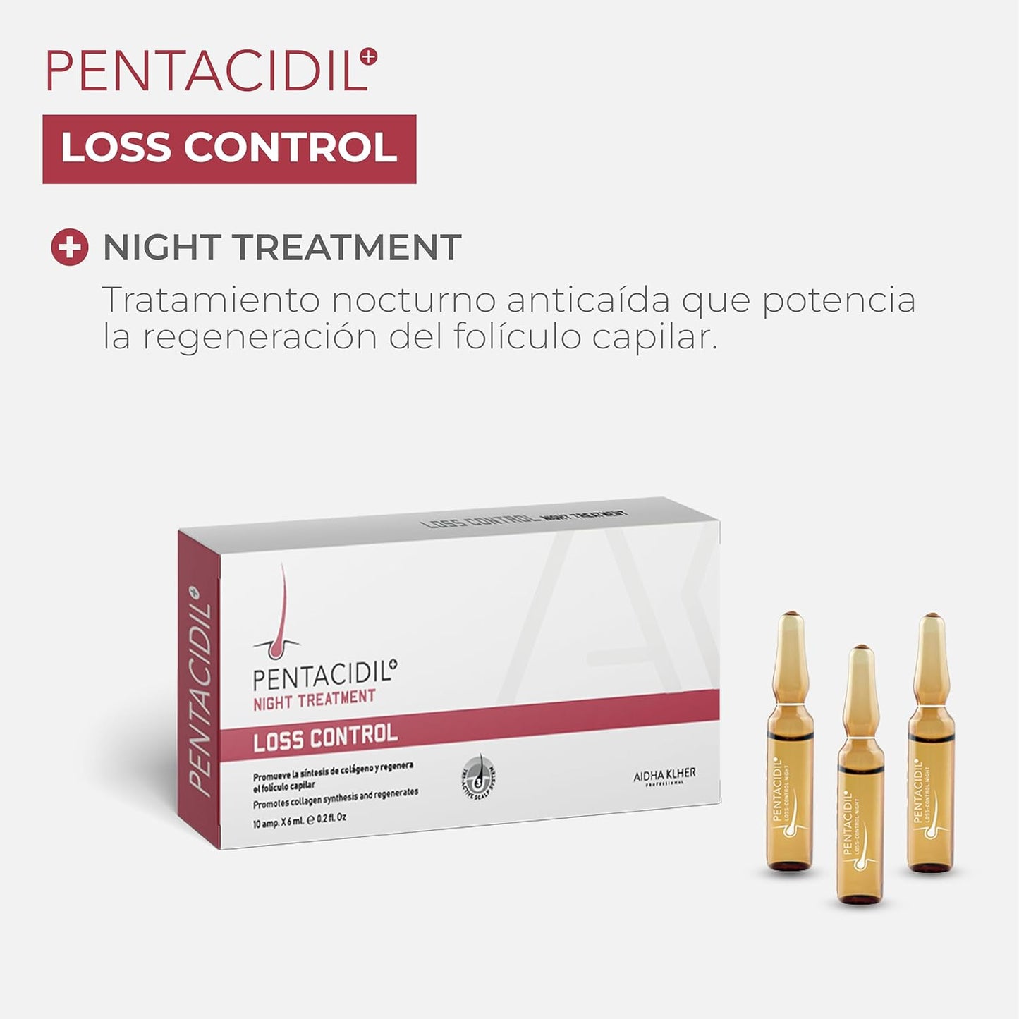 Kit tratamiento anti caída capilar diurno y nocturno