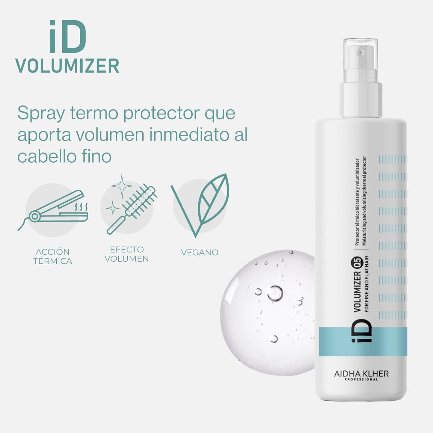 Beneficios Protector térmico efecto volumen para pelo fino