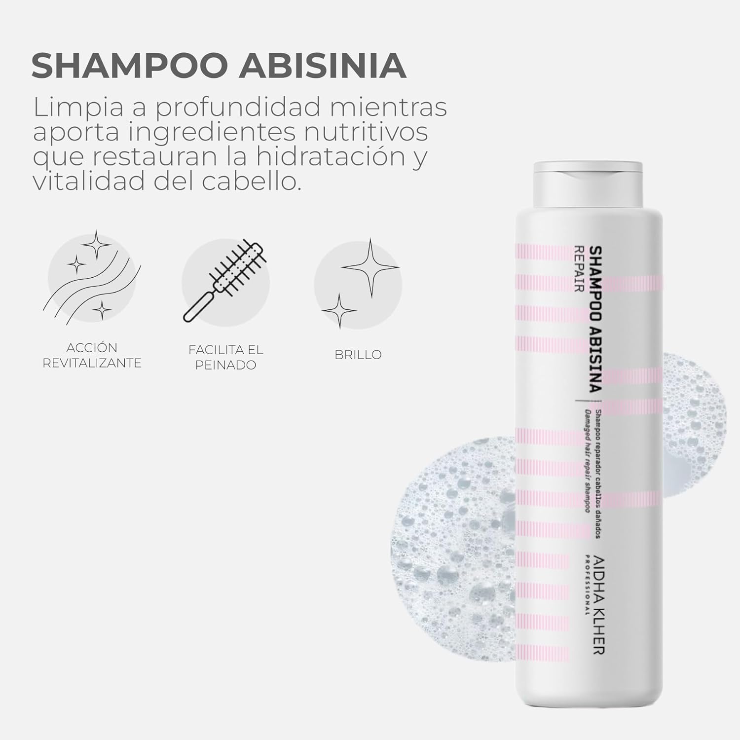 Champú reparador con aceite de Abisinia - Novalia Cosmetics